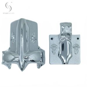 Quality Silver Plastic Stationary Handle Casket Corner American Style Wholessale In Set 2# S for sale