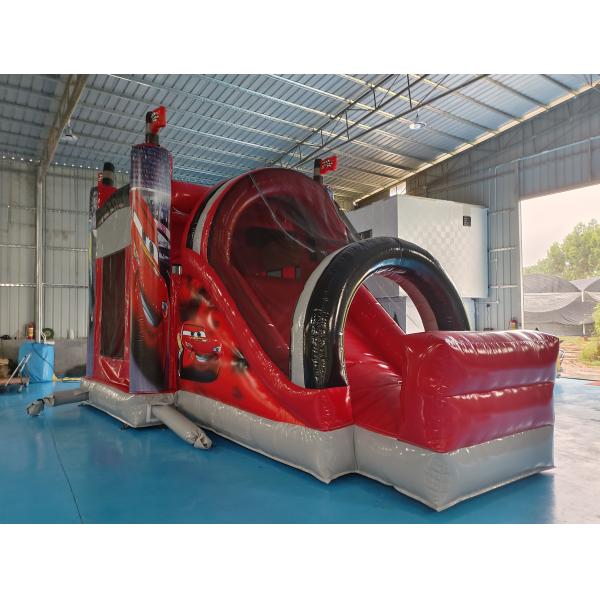 Outdoor Inflatable Castle Combo Race Cars Cartoon Movies Inflatable Bouncer With Slide Combo Inflatable Bounce House