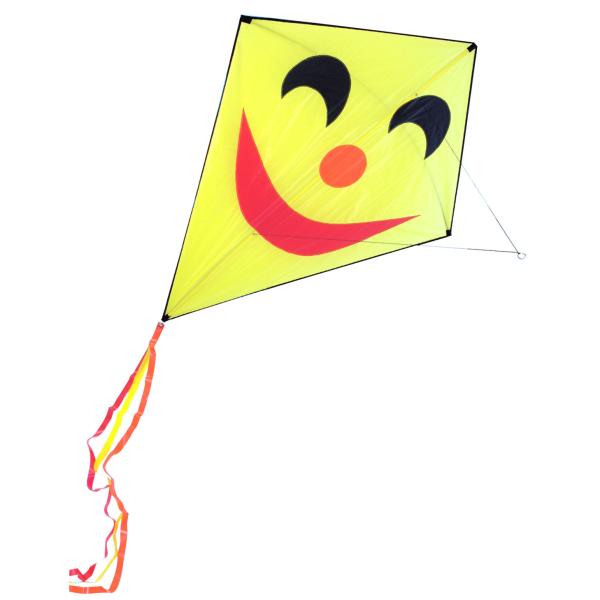 Fiberglass Frame Diamond Stunt Kite Kid Use With 30m String Line 124*152cm