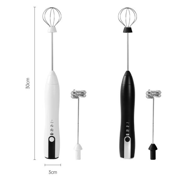 800mAh Battery Capacity 304 Stainless Steel Handheld Egg Beater for Kitchen Coffee