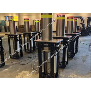 High Safety Hydraulic Security Bollards Access Control Electric Stainless Steel