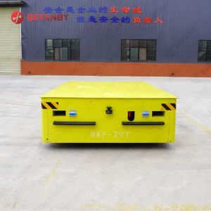 PU Wheels 20 Ton Steerable Trackless Trolley with Steel Materials