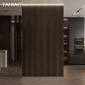 Modern Import Pullout Oak Wood Solid Wood Grain Kitchen Cabinets with Island
