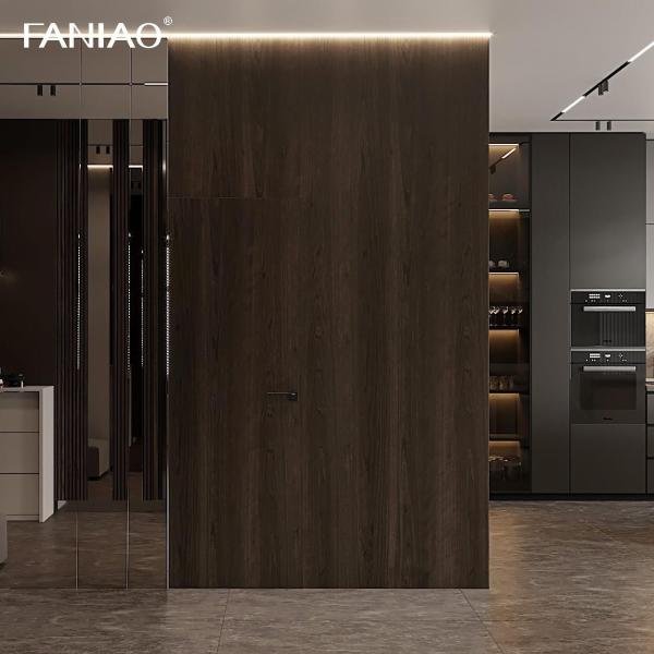 Modern Import Pullout Oak Wood Solid Wood Grain Kitchen Cabinets with Island