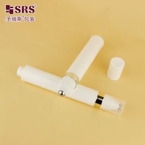 AY 15ML Injection White Glossy Matte Finished Round Pen Shape Airless Roll On