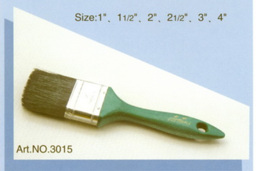 Plastic handle pure natural bristle Chinese bristle synthetic mix paint brush No.3015