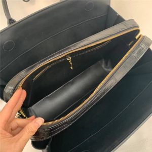 Authentic Real True Crocodile Belly Skin Businessmen Briefcase Bag Genuine