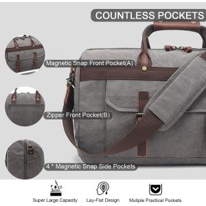 Custom Large capacity Waterproof Genuine Leather Canvas Overnight Weekender