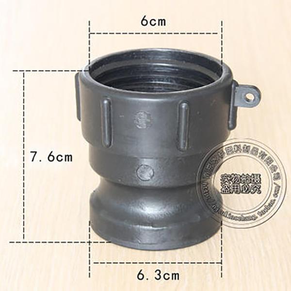 Non Leakage 60mm Inlet Coarse Thread To 60mm Camlock Hose 1000L IBC Tank Fitting Adapter