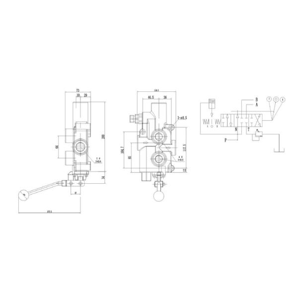 Log Splitter Advanced Hydraulic Solutions Directional Control Valve P81