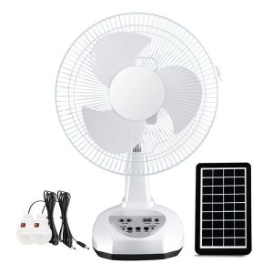 Quality Table Solar Fan 12 inch Solar-Powered Energy-Saving Fan for Sustainable Clean Energy for sale