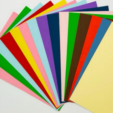 70-400GSM 100% Virgin Wood Pulp Paper Color Paper Color Board Office Stationery Educational Material