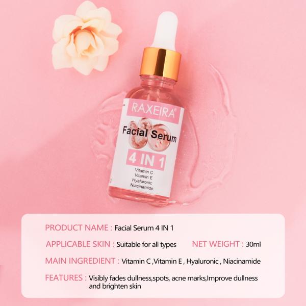 Natural Vitamin C E Serum With Niacinamide And Hyaluronic Acid / Organic Brightening Serum