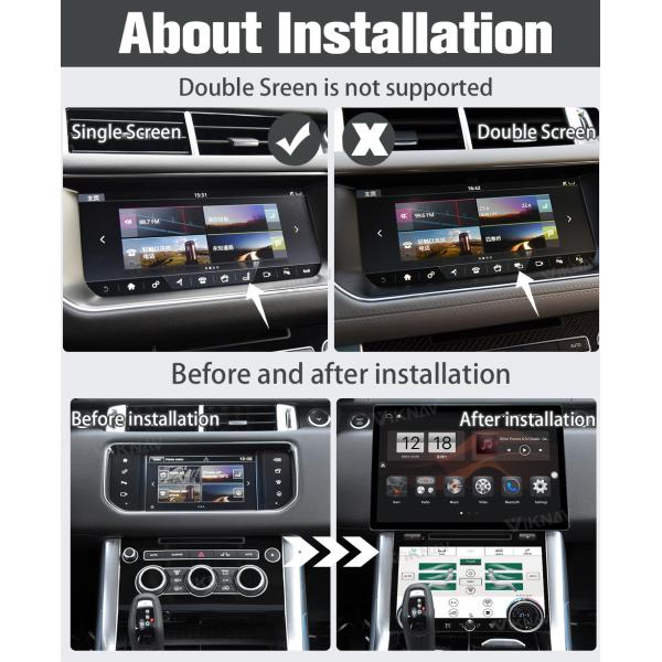Viknav Car Radio For Land Rover Range Rover Sport L494 (2013-2017) 13.6 inch Android Autoaudio GPS CarPlay