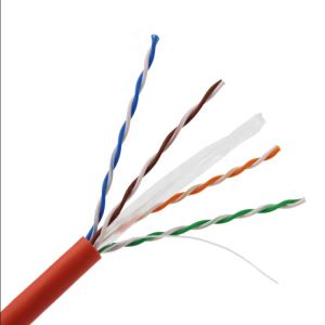 Quality Pure Copper CU CCA 2pr 4pr 0.55mm Indoor UTP Cat6 Cable for sale