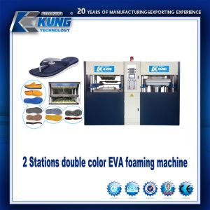 China Two Stations EVA Shoes Injection Machine PLC Control Practical on sale