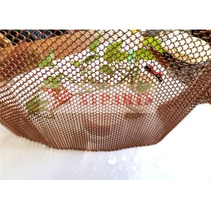 Hanging Woven Wire Mesh Shower Curtain Aluminum Coil