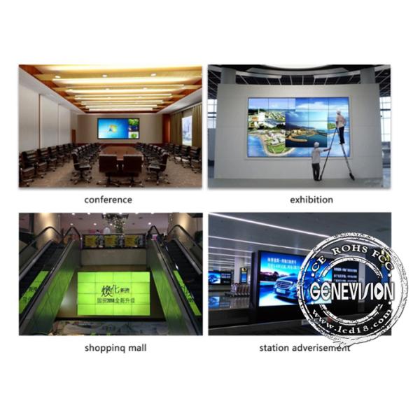 Narrow Bezel Flexible Digital Signage Video Wall 65 Inch Samsung With Front Maintenance