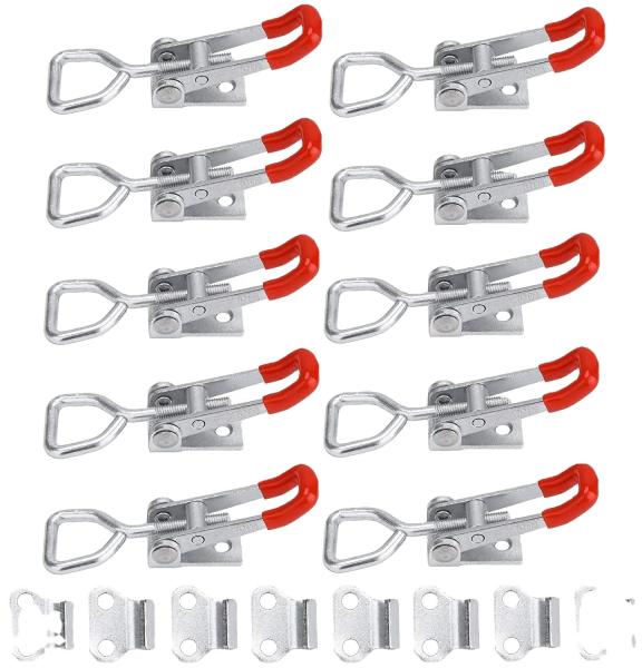 Buy L Shaped Adjustable Spring Draw Toggle Latch Toggle Clamp Latch at wholesale prices