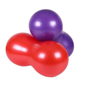 China Customized Logo PVC Fitness Peanut Yoga Ball for Exercise People on sale