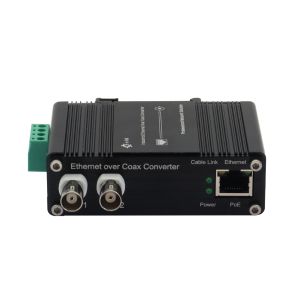 DIN-Rail Industrial 10/100Base-TX Ethernet over Coax Extender
