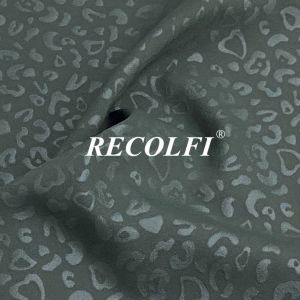 Embossed Print Activewear Knit Fabric Sustainable Warm Up Suits Bodywear