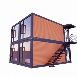 50/75/100mm Wave Sandwich Panel Expandable Foldable Container House with