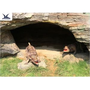 Lifelike Outdoor Move Realistic Dinosaur Models For Forest Amusement Park