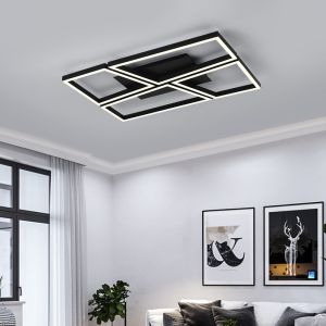 Living room ceiling light fixtures Creative led ceiling lamps for Bedroom Black