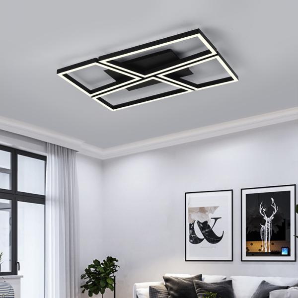 Living room ceiling light fixtures Creative led ceiling lamps for Bedroom Black
