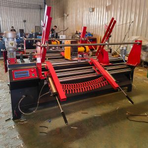 Quality Variable Frequency Speed Regulation Wood Round Rod Polishing Machine for Broom Stick for sale