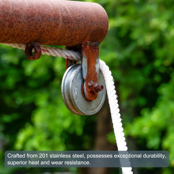 ZINC PLATED Stainless Steel Sliding Gate Double Bearing Rollers for Inverted Track