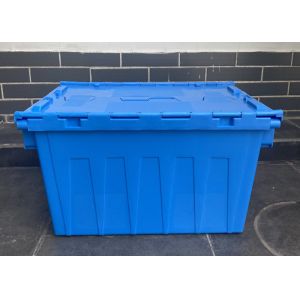 Customization Hinging Plastic Attached Lid Containers 560*380*330mm