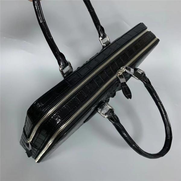 Authentic Exotic Crocodile Skin Businessmen Briefcase Large Working Purse Genuine Real Alligator Leather Male Purse