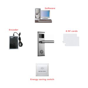 Cerradura Hotel Door Security Locks 1.5V Alkaline MF1 Card Smart Door Locks