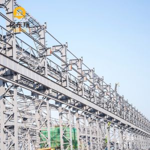 Galvanized Steel Frame Warehouse Building With H Section Structure