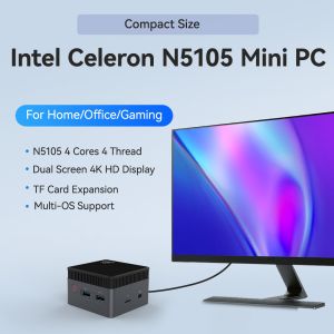 Intel Celeron N5105 Mini Computer LPDDR4X RAM 8G With TF Slot And Fan For Home