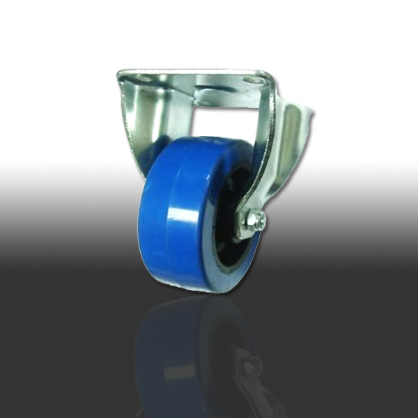 Buy 4"/100mm Heavy duty Fixed castor, with blue wheel. MS-W9004 at wholesale prices