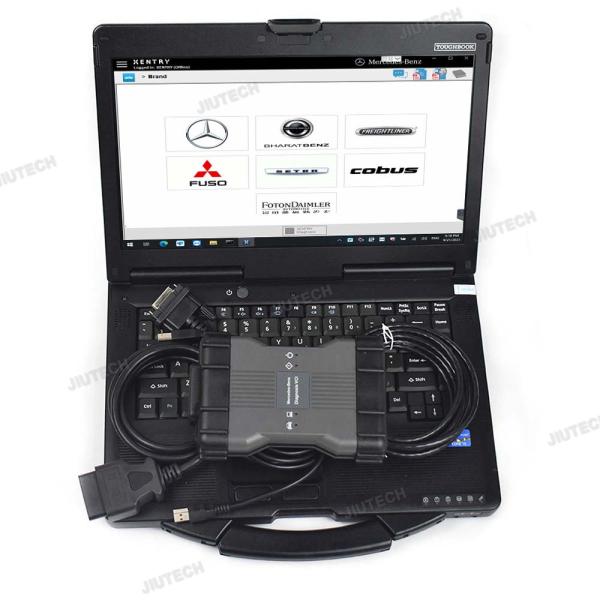 CF53 Laptop with Xentry MB STAR C6 Diagnosis Tool V-CI DoIP for Benz Das Wis Epc