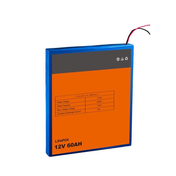 12.8V 60AH LifePO4 Battery Pack 2.8V Cycle Life 2000 times