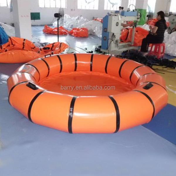 Buy EN71 0.6mm PVC Portable Water Pool Orange Kids Inflatable Swimming Pool at wholesale prices