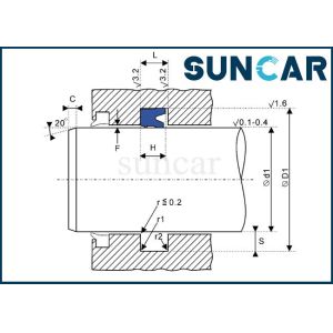 Hallite Hydraulic Rod Seals H605 Piston Rod Seal