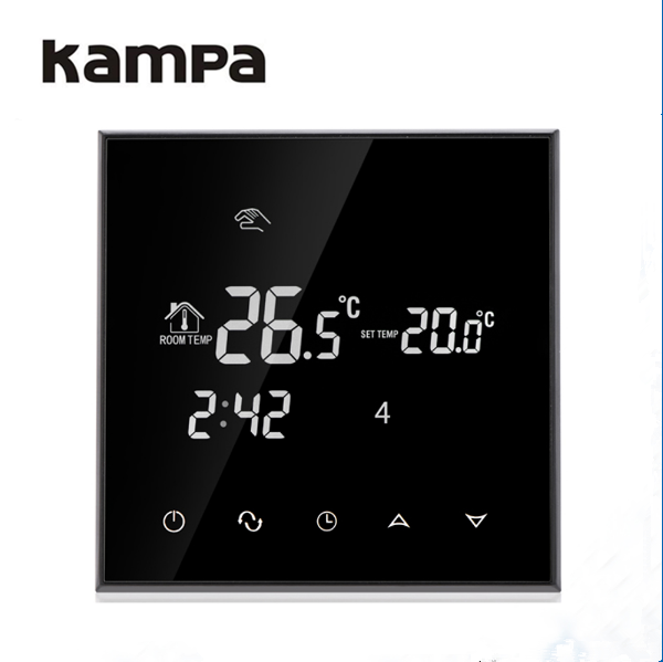 Thermoregulator Touch Screen Kampa KP03WE-4 Warm Floor, Water, Electric Heating System Thermostat