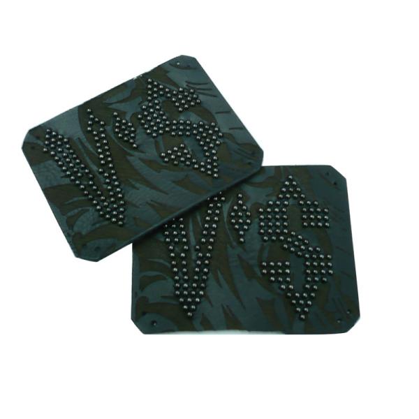 Promotional Garment Embossed Leather Patches / Badge / Lable For Clothes