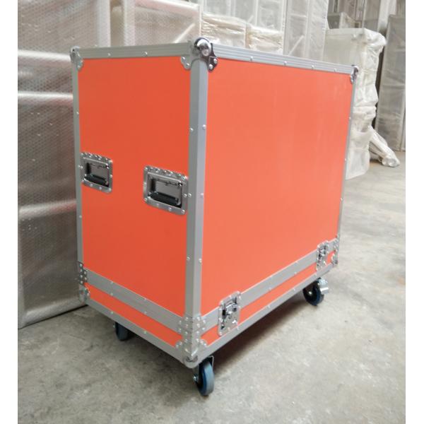 Orange Speaker Audio Road Aluminum Tool Cases with 9mm Thickness Fireproof Plywood Board