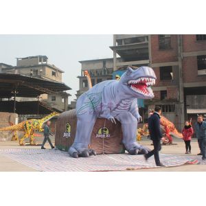Artificial Sponge Material Cute Dinosaur Door Life Size Sunproof Windproof