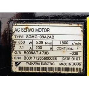 Yaskawa Brand Sigma SGMG-09A2AB Servo Motor New Original In Box