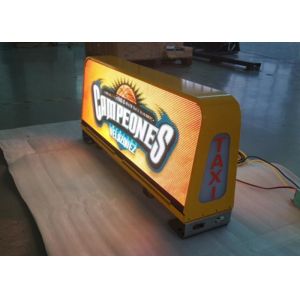 Full Color SMD Waterproof 12V Taxi Led Video Screen Taxicab Top High Brightness