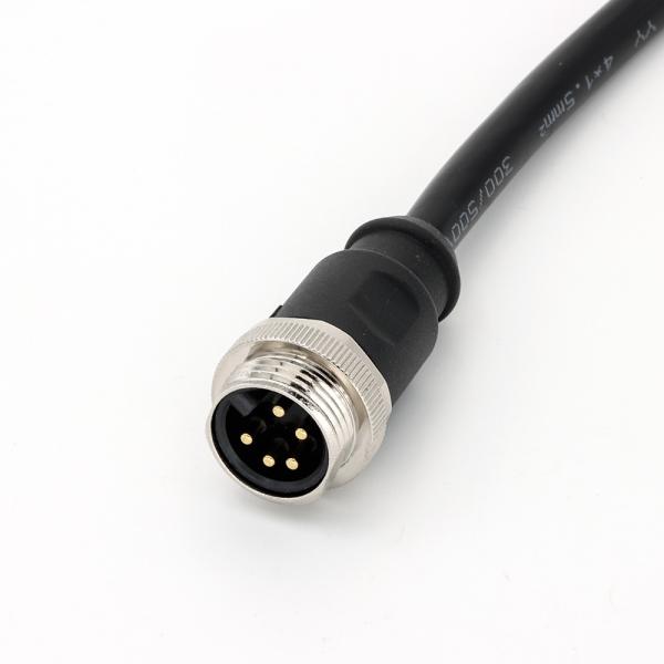 Buy Pre Assembled Cable 7/8" 5 Pin Connector Male Straight Black PVC A Code at wholesale prices