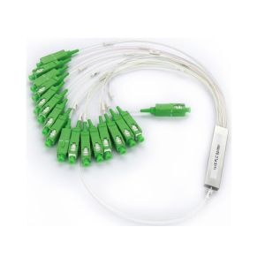 1x16 Mini Steel Tube Splitter Optical Fiber, Plc Fiber Optic Splitter